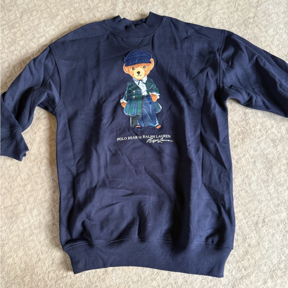 Girls Polo Bear sweatshirt dress -
